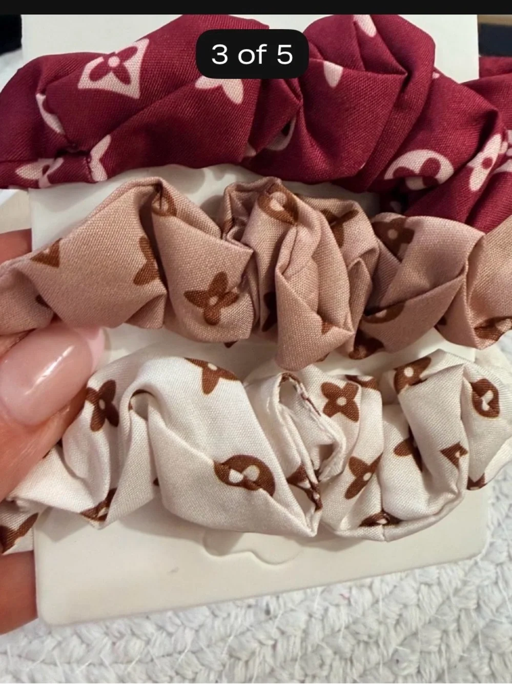 4-Piece Neutral Luxe Hair Accessory Set | Claw Clip + 3 Scrunchies